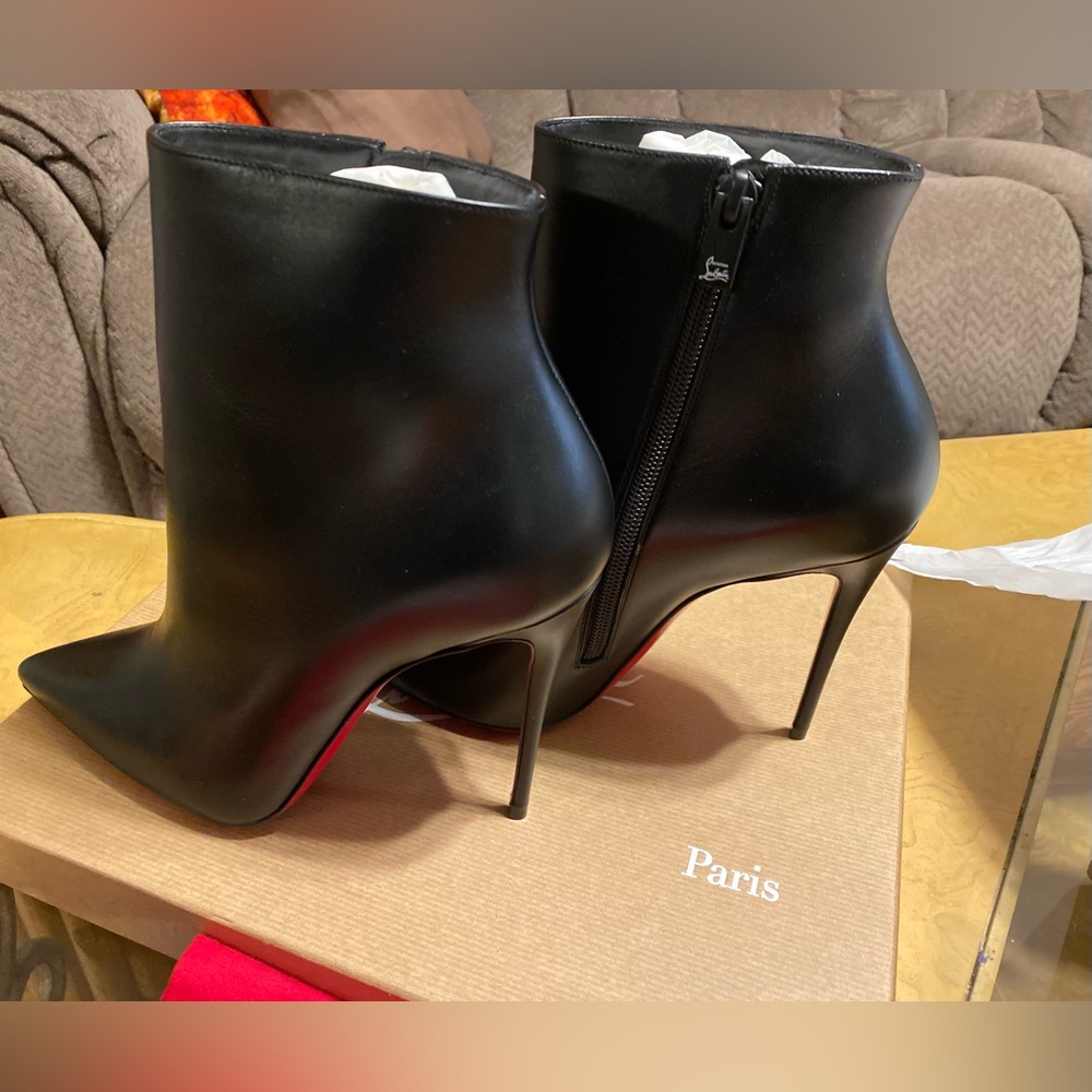 Christian Louboutin 
100mm So Kate Calfskin Booties